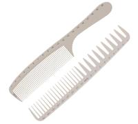 Lurrose Hair Cutting Combs Comfortable to Grip with Scale 2pcs Professional Barber Hairdresser Combs Made of Sturdy Abs, Wide and Thin Teeth and Very Light for Hair Styling Projects