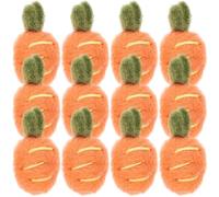 Lurrose Hairpin for 12pcs Accessories Felt Carrot Brooch Orange, Handmade and Decorative Functional Crafts Headdress Works Projects