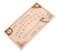 Lurrose Halloween Countdown Wooden Block Calendar with Interactive Countdown and Sturdy Wood Material, Halloween-themed Designs for Holiday Decor and Home Use