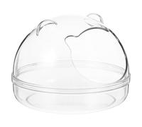 Lurrose Hamster Bathtub Multi-purpose Plastic Rectangular Small Pet Bathing Tub Easy to Clean Suitable for Hedgehog and Small Animals