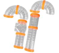 Lurrose Hamster Cage External Tube DIY Connection Safe for Small Pets Multiple Game Plastic Design Indoor Outdoor for Hamsters Guinea Pigs