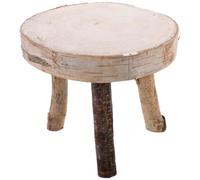 Lurrose Handcrafted Birch Wood Slice Table DIY Unpainted Solid Wood Ornament for Garden Art, Candle Holder and Photo Prop, Large Natural Wooden Craft Decoration for Home and Cafe Random