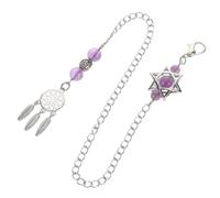 Lurrose Handmade Crystal Pendant Chain for DIY Jewelry Creations and Luck | Alloy and Crystal Build, Stylish Craft Piece, Present Choice, Sweet Dreams Motif, Hanging Ornament