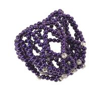 Lurrose Handmade Elastic Pearl Crochet Hair Bun Cover with Rhinestone Detailing Flexible Edge Finish Protects Hair and Nape for Dance and Ballet Performance