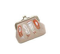 Lurrose Handmade Embroidery Coin Purse Set DIY Starter Kit with Wool Needle Tools for Beginners Women Craft Sewing Accessories