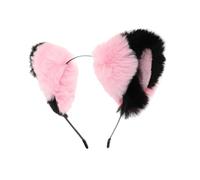 Lurrose Handmade Fluffy Fox Cat Ears Headband Comfortable Secure Fit Cute Lolita Animal Hair Accessory for Halloween Christmas Carnival Party and Women