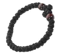 Lurrose Handmade Wood Beaded Bracelet for Women, Prayer Bead Wristband with Thread Rope, Resistant to Fading and Deformation, Fashionable Accessory for Occasions