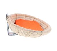 Lurrose Handwoven Cotton Rope Bird Nest for Small Birds Canary Finch Parrot Breeding and Sleeping Nest Hanging Woven Bed for Cages 1Pcs