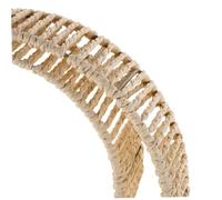 Lurrose Handwoven Paper Rope Lampshade for Chandeliers Pendant Lights Floor Lamps Natural Braided Rope Fixture with Artistic Macrame Pattern Rustic Charm Light Cover Replacement