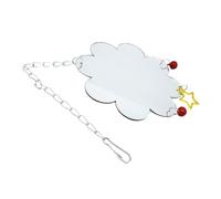 Lurrose Hanging Chicken Mirror with Bell Pet for Parrots and Hens Interactive Cage Accessory for Physical Activity Curiosity and Intellectual Development in Chickens and Birds