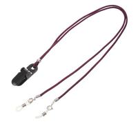 Lurrose Hearing Aid Anti-Loss Strap for Seniors with Comfortable Fit and Sturdy Nylon Material, Purple Silicone Ring Retainer Clip for Secure Hearing Aid Fixation and Protection