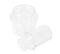 Lurrose Heat-Resistant Glass Tea Pot with Lid 180ml, Kitchen Tea Warmer and Japanese Sake Heating Bottle for Hot Beverage Serving and Wine Warming