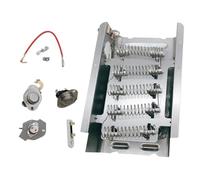 Lurrose Heating Element Kit for Dryer Durable Heater Element with Conduction Reliable Thermostat Easy to Install Compatible