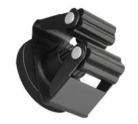 Lurrose Heavy Duty Magnetic Broom Holder for Organizing Heavy Mops and Cleaning Tools No-Drill Storage for Garages Homes and Offices with Extra Magnetic Hook for Keys and Small Items