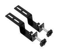 Lurrose Heavy-Duty Metal Pegboard Organizer Bracket Desk Clamp Mount Strong Clamp Stability Quick Installation Iron Construction for Office and Study Areas Black