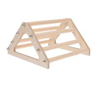 Lurrose Hen Rooster Standing Rack Chicken Balancing Safe for Chewing Promotes Fun Wood Simple Design Handmade Unique Appearance Home Pet