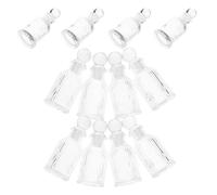 Lurrose Holy Water Bottle Set Refillable Glass 50ml Holy Water Flask 12pcs with Cross Design , Portable for Catholic Guests , Baptisms and Travel Prayers