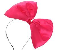 Lurrose Huge Bow Hair Hoop Large Bowknot Christmas Headband Xmas Cosplay Party Supplies for Women (Pink)