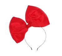 Lurrose Huge Bow Headband Large Bowknot Hairband Halloween and Christmas Party Hair Accessories for Woman Girl (Red)