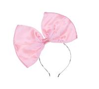 Lurrose Huge Bow Headband Large Bowknot Hairband Halloween and Christmas Party Hair Accessories for Woman Girl (Pink)