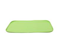 Lurrose Ice Maker Countertop Mat, 24x16 inch Silicone Universal Drip Tray, Non-Slip Water Catcher with Raised Edges, Leak Protection Mat for Kitchen Counter Green