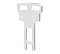 Lurrose Industrial Robust Iron Construction for Silver Finish Key Operated Safety Interlock Switch with Simplifying Operation Electrical Equipment Control Scenarios, for Wardrobe Door