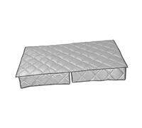 Lurrose Insulated Chest Freezer Cover with Oxford and Aluminum Foil for Outdoor Use Thermal Fridge Protection with Cold Air Retention Reinforced Stitching Easy Installation for Retail and