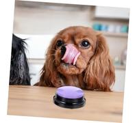 Lurrose Interactive Dog Training Button for Communication Pet Talking for Dogs and Cats Behavior Aid to Reduce Stress and Distract Energy Purple Pet Sound Button for Bonding and Learning