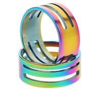 Lurrose Jump Stainless Steel Opening and Closing Tool 2pcs Essential Closing Appliance with 4 Grooves Circular Shape, Essential Closing Appliance Sturdy Craft Project for Jewelry Making