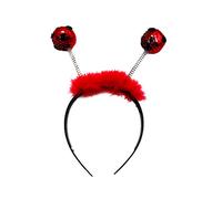 Lurrose Kids Tiara Christmas Headband Ladybird Head Boppers Hairband Paillette Hair Hoop Cute Hair Band Party Hair Accessory for Children Kids Adults Glitter Headband