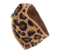 Lurrose Knitting Wide Hair Bands Leopards Pattern Headbands Hair Accessories for Women And Girls (cross Design)