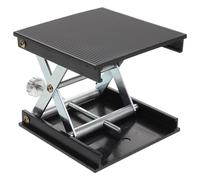 Lurrose Lab Jack Scissor Stand Platform Aluminum Support Adjustable Height for Scientific Research and Woodworking Tools