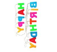 Lurrose Lamp Light Decorative String Letter 13 Birthday Meter Long LED with Assorted Colour Letters for and PVC Material Random Color Home Party Use for Balcony and Living Room