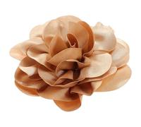Lurrose Large Fabric Flower Brooch Pin Versatile Use to Secure Scarves and Hats with Exaggerated Yellow Rose Design, Handmade Elegant Fabric Brooch for Women for Formal Events