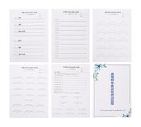 Lurrose Lash Training Practice Sheets for Eyelash Extensions with Realistic Paper Material and Training Guidance for Beginners and Self-improvement