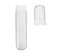 Lurrose Lash Tweezer Case Plastic Storage Tube with Secure Cap Small Oval Organizer for Eyelash Extension Tools Travel-Friendly Eyelash Tweezers Holder