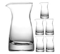 Lurrose Latte Pitcher Set 6Pcs Glass 80Ml Small Sauce Pouring Jugs for Coffee Shops and Kitchen Use