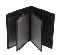 Lurrose Leather Id Cards Wallet Double-Sided Organizer Multiple Card Slots Compact Design for Travel and Business