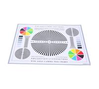 Lurrose Lens Focus Calibration Chart for Camera and Monitoring Systems Intuitive Test Pattern on Paper Material, Versatile Application for Outdoor Testing and Quick Deployment