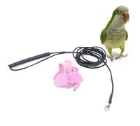 Lurrose Lightweight Parrot Flying Harness Pulling Rope, Adjustable Pet Bird Harness Leash for Small to Medium Parrots, Suitable for Outdoor Flight Training and Indoor Use Random Color