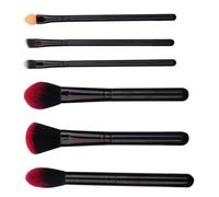 Lurrose Lightweight Practical Makeup Brush Set and Blending Applications 6pcs for Women with Soft Synthetic Bristles and Sturdy Plastic Handles, for Powder, Eyeshadow