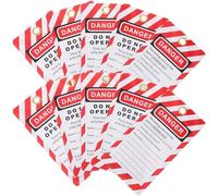 Lurrose Lockout Tags and Sturdy Design Safety Warning Tags Do Not Operate 10pcs with Reliable PVC Material for Industrial Settings and Workplace Equipment Repair