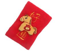Lurrose Lucky Red Envelope Plush Dog for Treat Dispensing and Mental Stimulation, Interactive Plush Puzzle with Festive Design and Easy to Clean Material, for Holiday Decor and Play