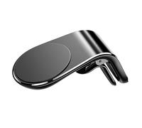 Lurrose Magnetic Car Phone Holder Air Vent Mount for Smartphones Bend Design Easy One Hand Operation Stable Magnetic Support Black