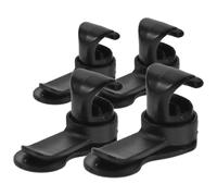 Lurrose Magnetic Hydration Tube Clips 4pcs for Outdoor Backpack Use | Abs and Magnet Build, Black Finish, Quick Attachment for Water Drinking Valve Tube, Prevents Accidental Dislodgement
