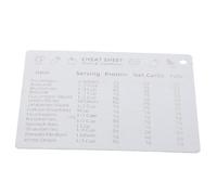 Lurrose Magnetic Kitchen Conversion Chart Measurement Conversion Chart 7.5x10inch Stainless Steel Magnetic Backing Easy to Use Silver Home Accessory for Baking and Cooking