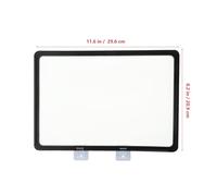 Lurrose Magnetic Shelf Label Sign Holder 300x210mm Black A4 with Double Magnets Warehouse Classification Tags Supermarket Supply Wear-resistant Magnetic Indicator for Merchandise Display