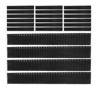 Lurrose Makeup Sleeves Covers Stretchable Brush Black Plastic 200pcs to Mesh Protect Bristles Easy Use Protector for Touch-ups Travel On-the-go