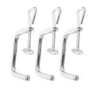 Lurrose Manual Pasta Maker Fixing Clip 3Pcs Replacement Holding Clips for Handheld Dough Roller and Noodle Press Machine