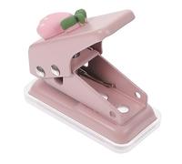 Lurrose Manual Single Hole Puncher for Card-stock and Paper with Ergonomic Design, Labor-saving Plastic and Metal Construction, for DIY Handicrafts and Art Projects